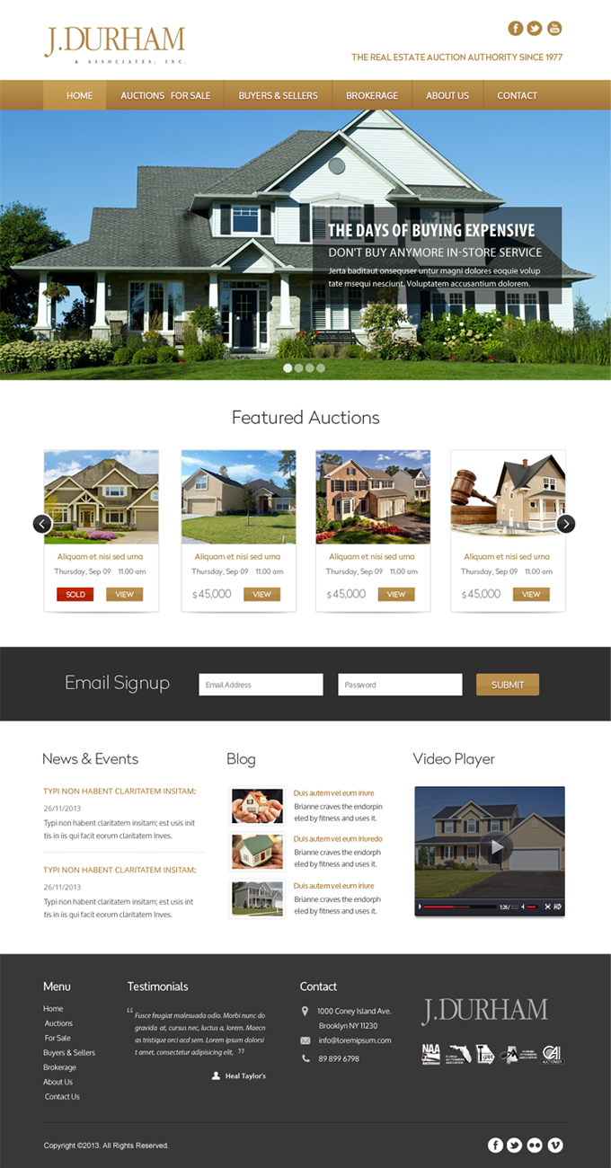 WordPress-Design von Infinity Pix für AuctionServices.com, Inc. | Design #4435183