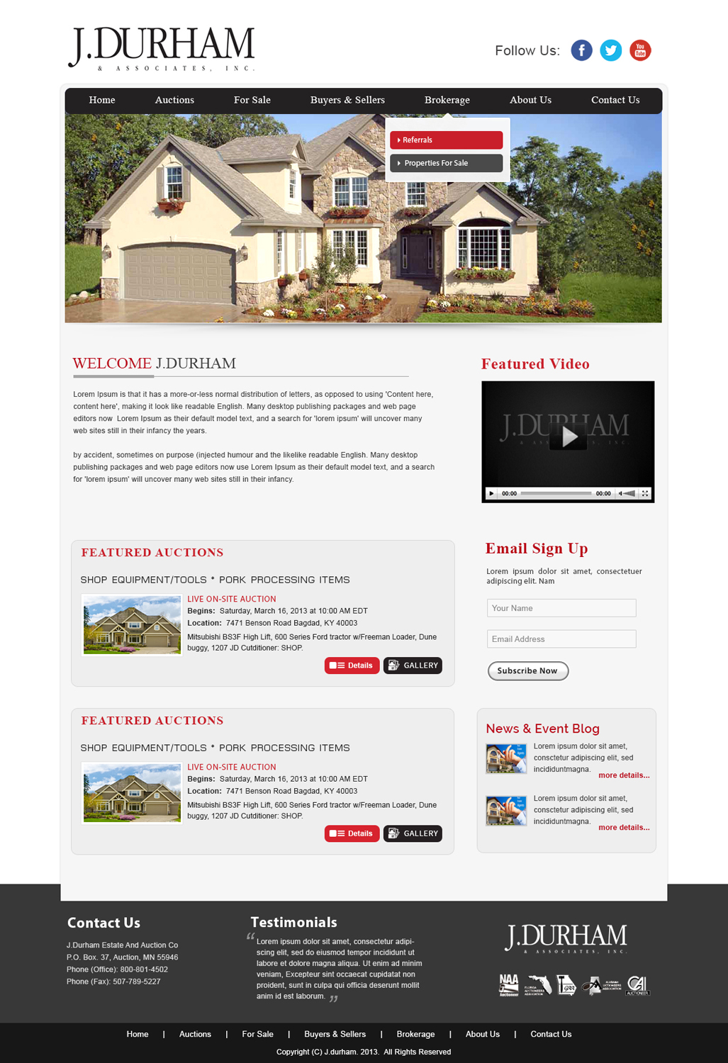 WordPress-Design von webxvision für AuctionServices.com, Inc. | Design #4434259