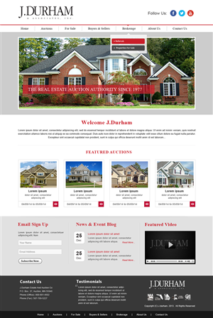 Wordpress Design by webxvision for AuctionServices.com, Inc. | Design #4438986