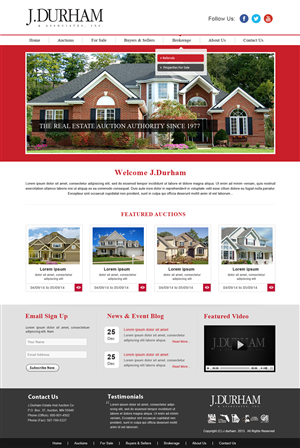 Wordpress Design by webxvision for AuctionServices.com, Inc. | Design: #4439157