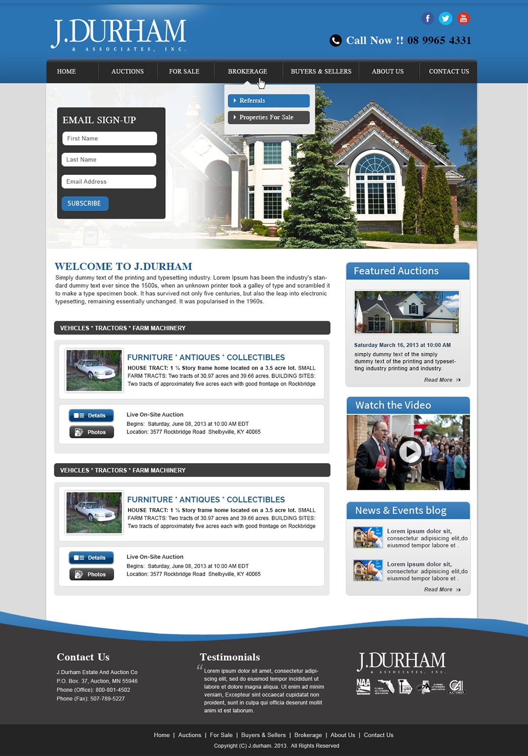 Wordpress Design by webxvision for AuctionServices.com, Inc. | Design #4440960