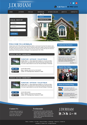 Wordpress Design by webxvision for AuctionServices.com, Inc. | Design: #4440960