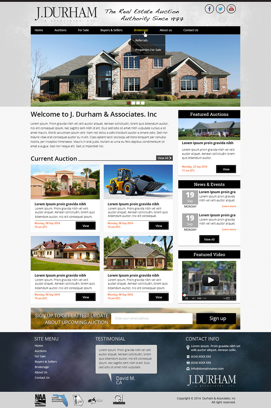 WordPress-Design von Tanvir für AuctionServices.com, Inc. | Design #4421591