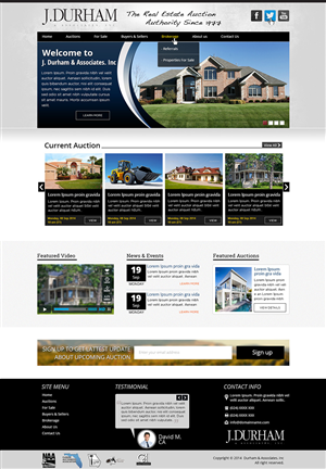 Wordpress Design by Tanvir for AuctionServices.com, Inc. | Design #4431055