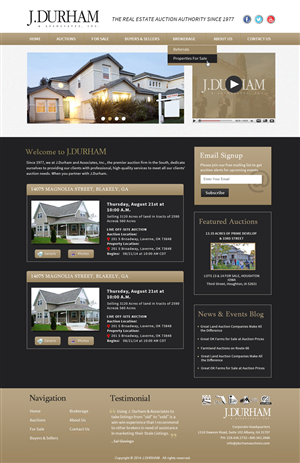 Wordpress Design by Creative X Designs for AuctionServices.com, Inc. | Design: #4443665