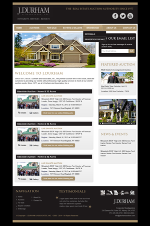 Wordpress Design by Creative X Designs for AuctionServices.com, Inc. | Design: #4450660