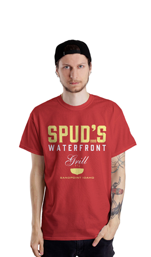 Spuds Waterfront Grill needs a t-shirt for customers
