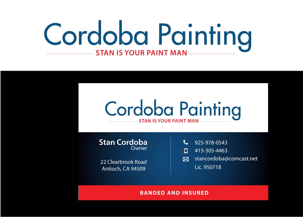 Logo-Design von Elkana Letting für Cordoba Painting | Design #4315123