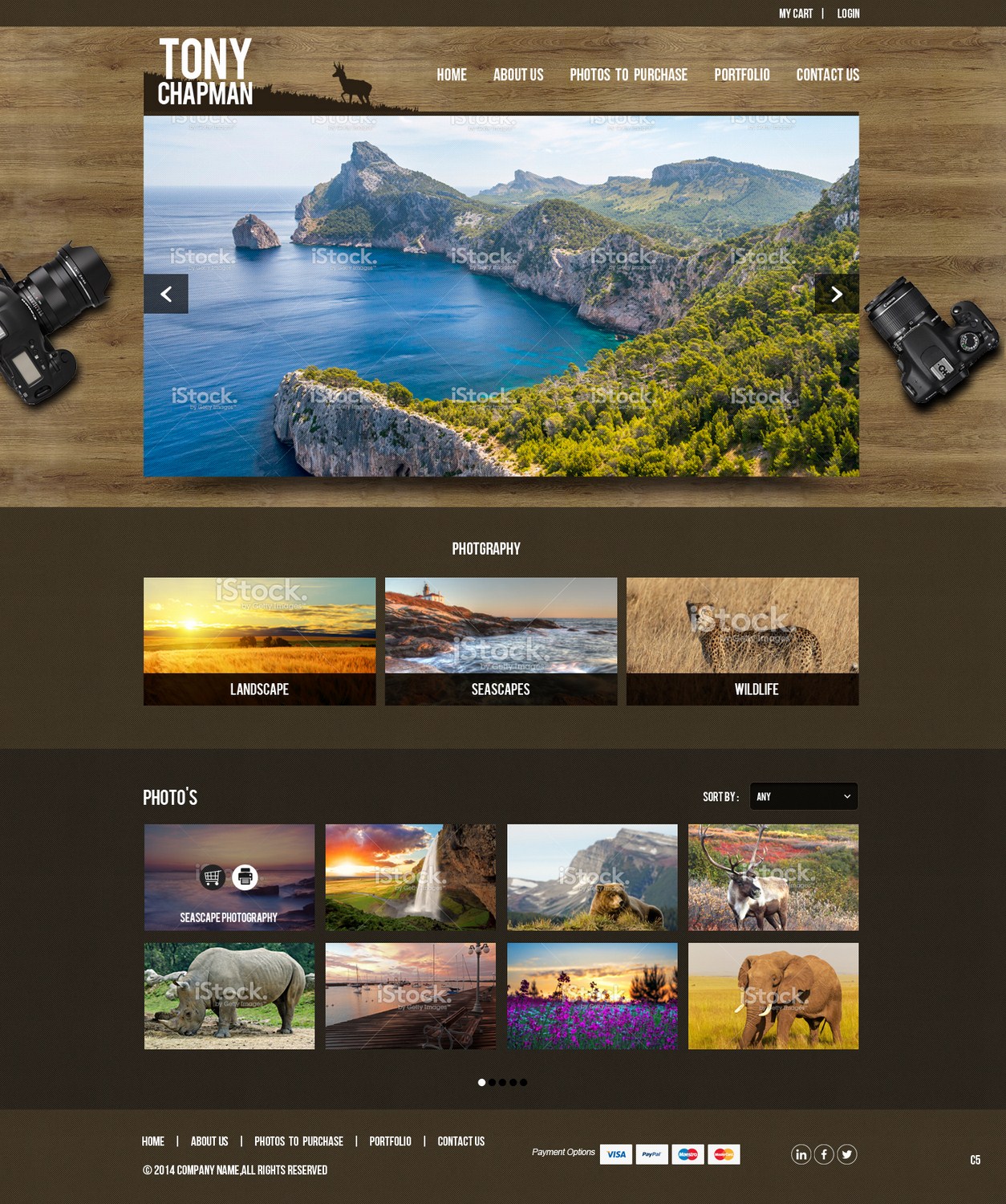 Web Design by pb for Tony Chapman Photographer | Design #4324349