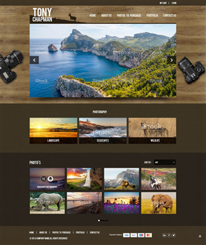 Web Design by pb for Tony Chapman Photographer | Design #4324349