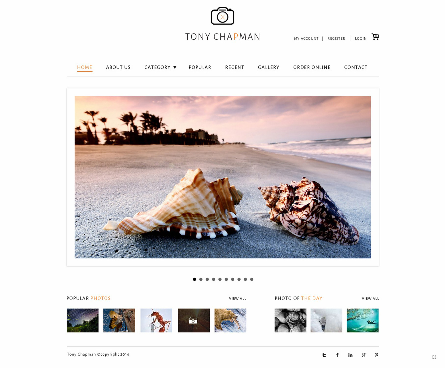 Web-Design von pb für Tony Chapman Photographer | Design #4324350