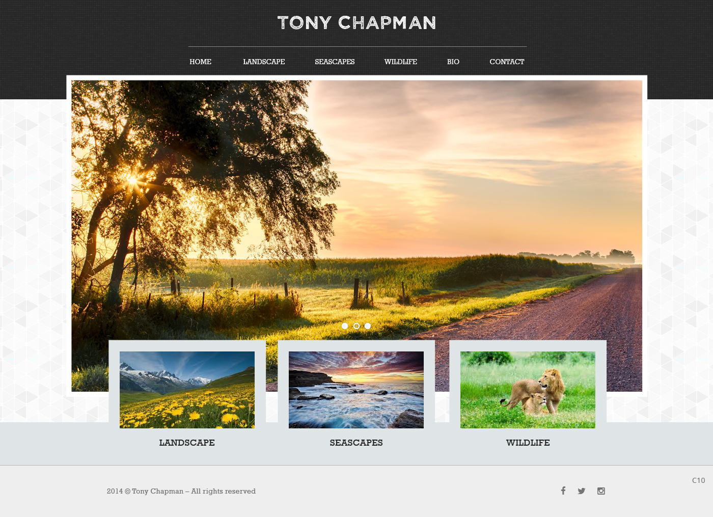 Web Design by pb for Tony Chapman Photographer | Design #4324357