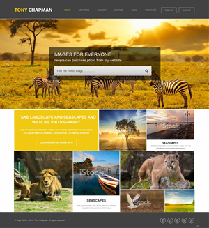 Web-Design von pb für Tony Chapman Photographer | Design: #4324360