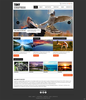 Web-Design von pb für Tony Chapman Photographer | Design: #4324364