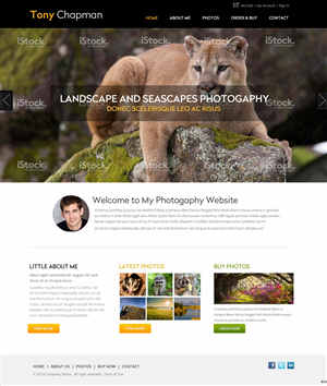 Web-Design von pb für Tony Chapman Photographer | Design: #4324365