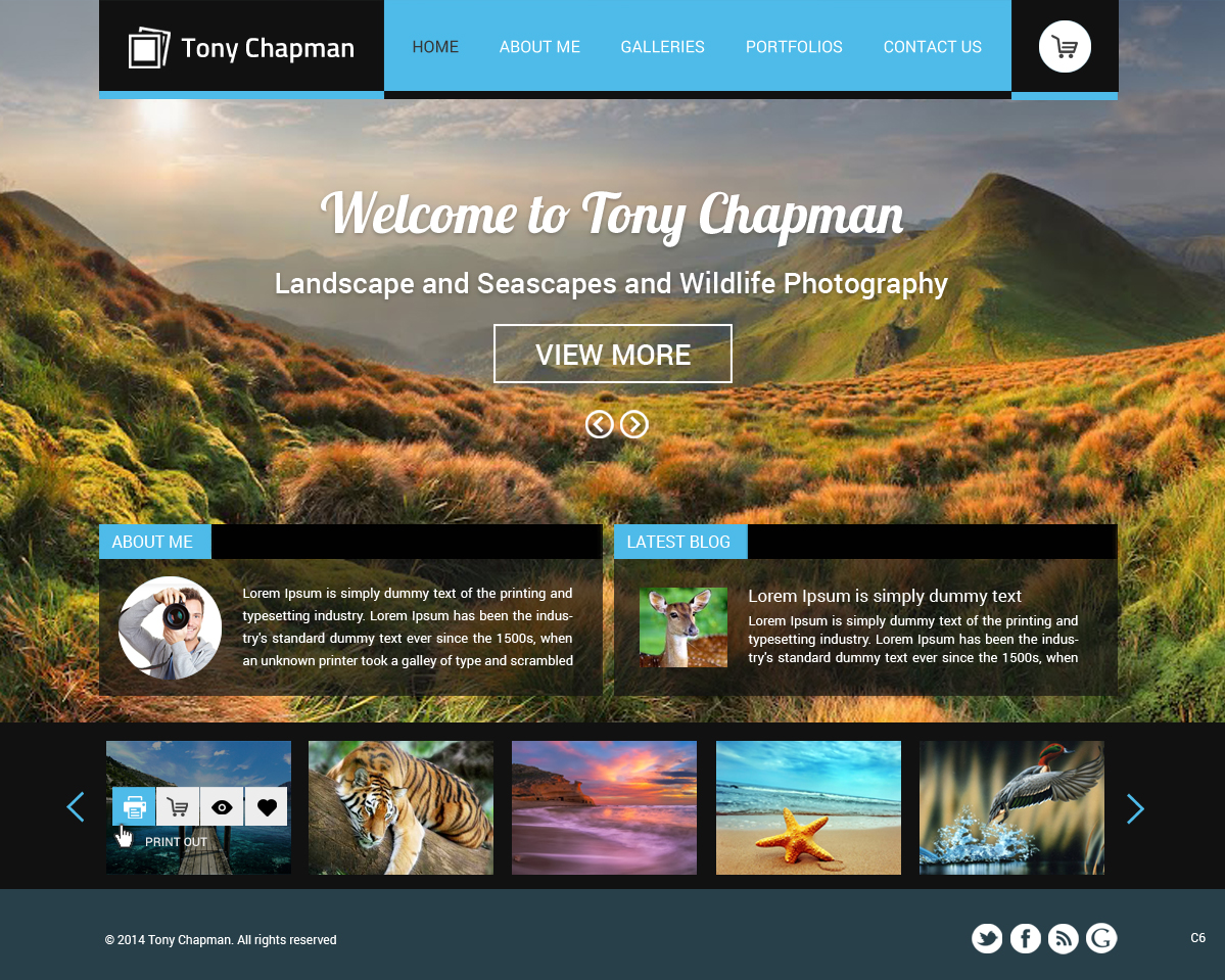 Web Design by pb for Tony Chapman Photographer | Design #4324366