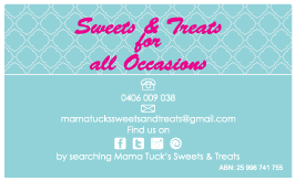 Business Card Design by Artissan for Mama Tuck''s Sweets & Treats | Design #4334908