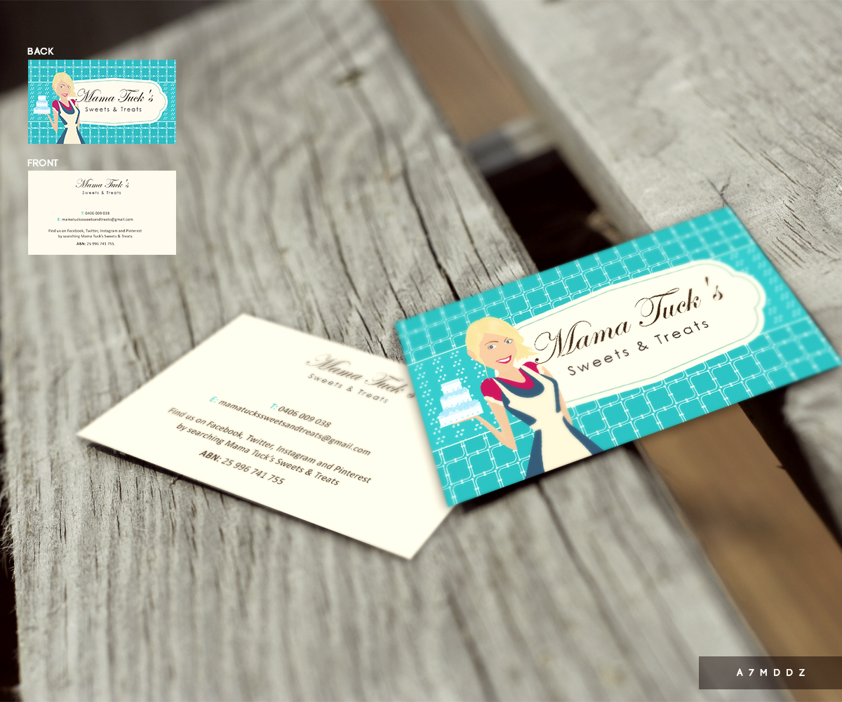 Design de Carte de Visite par a7mddz pour Mama Tuck''s Sweets & Treats | Design #4324233