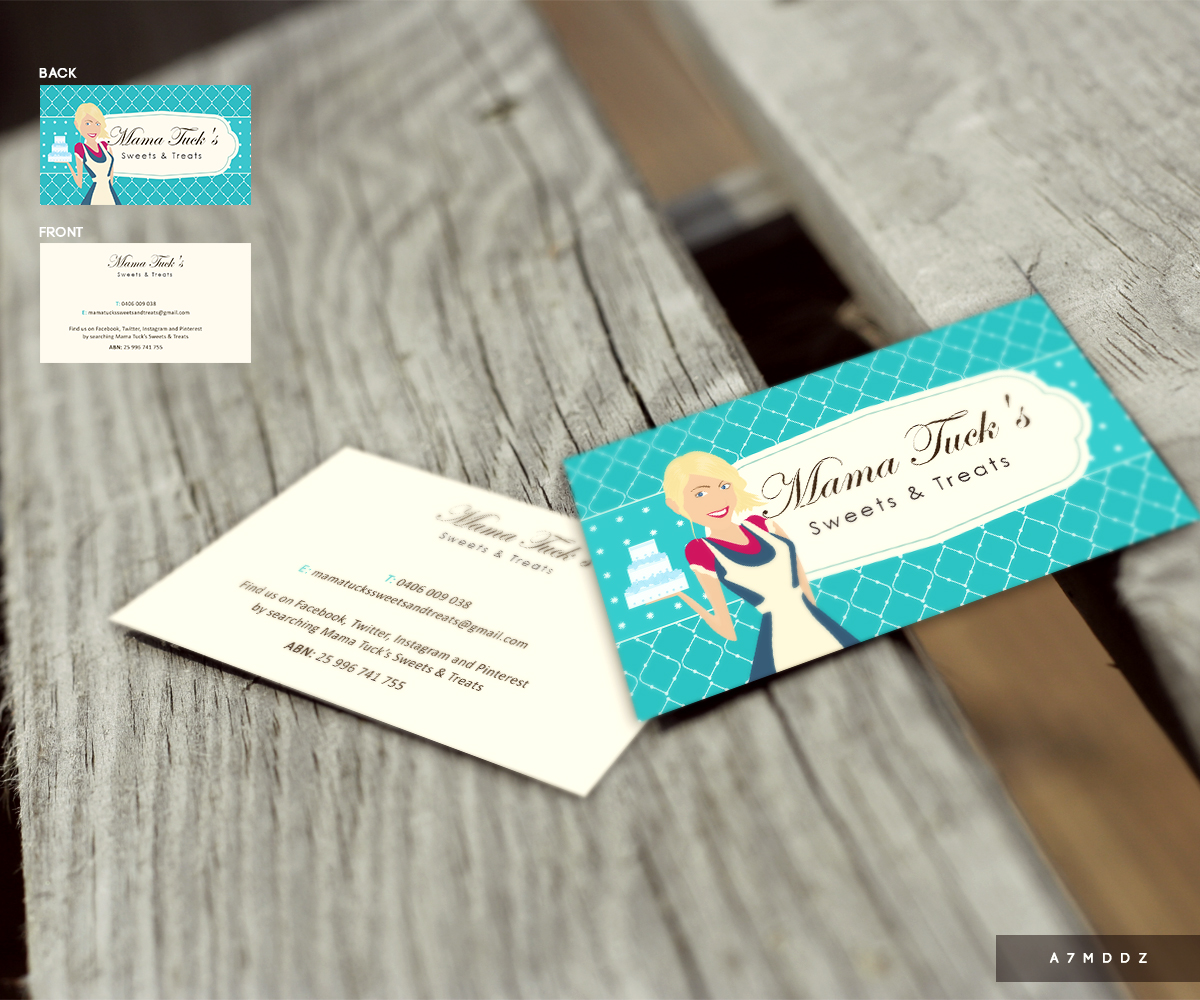 Design de Carte de Visite par a7mddz pour Mama Tuck''s Sweets & Treats | Design #4324261