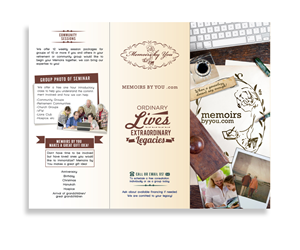 Design de Brochure par apl design solutions pour Memoirs by You | Design : #4536311