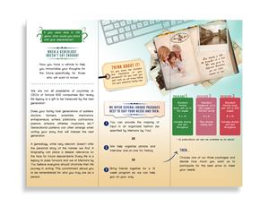 Design de Brochure par apl design solutions pour Memoirs by You | Design : #4536324
