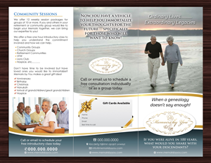 Design de Brochure par Sbss pour Memoirs by You | Design : #4478721