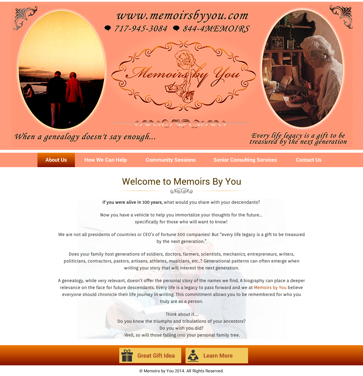 Brochure Design by Sbss for Memoirs by You | Design #4699592