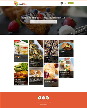 Website Layout for QuickBites | Web-Design von AVROM