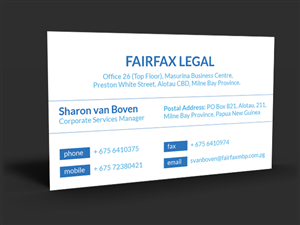 Business Card Design by  Artman for this project | Design #4386062