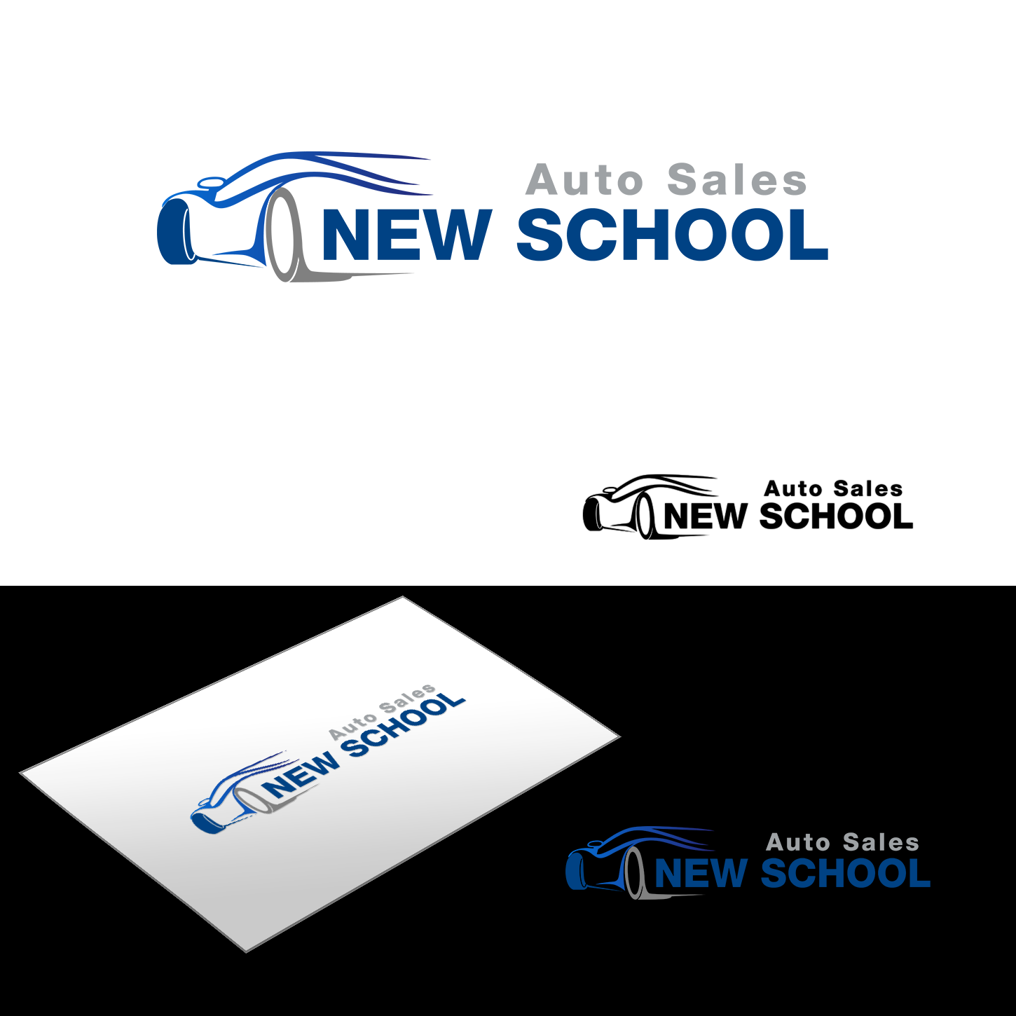 Logo Design by Pixi Dust for New School Auto  | Design #4478263