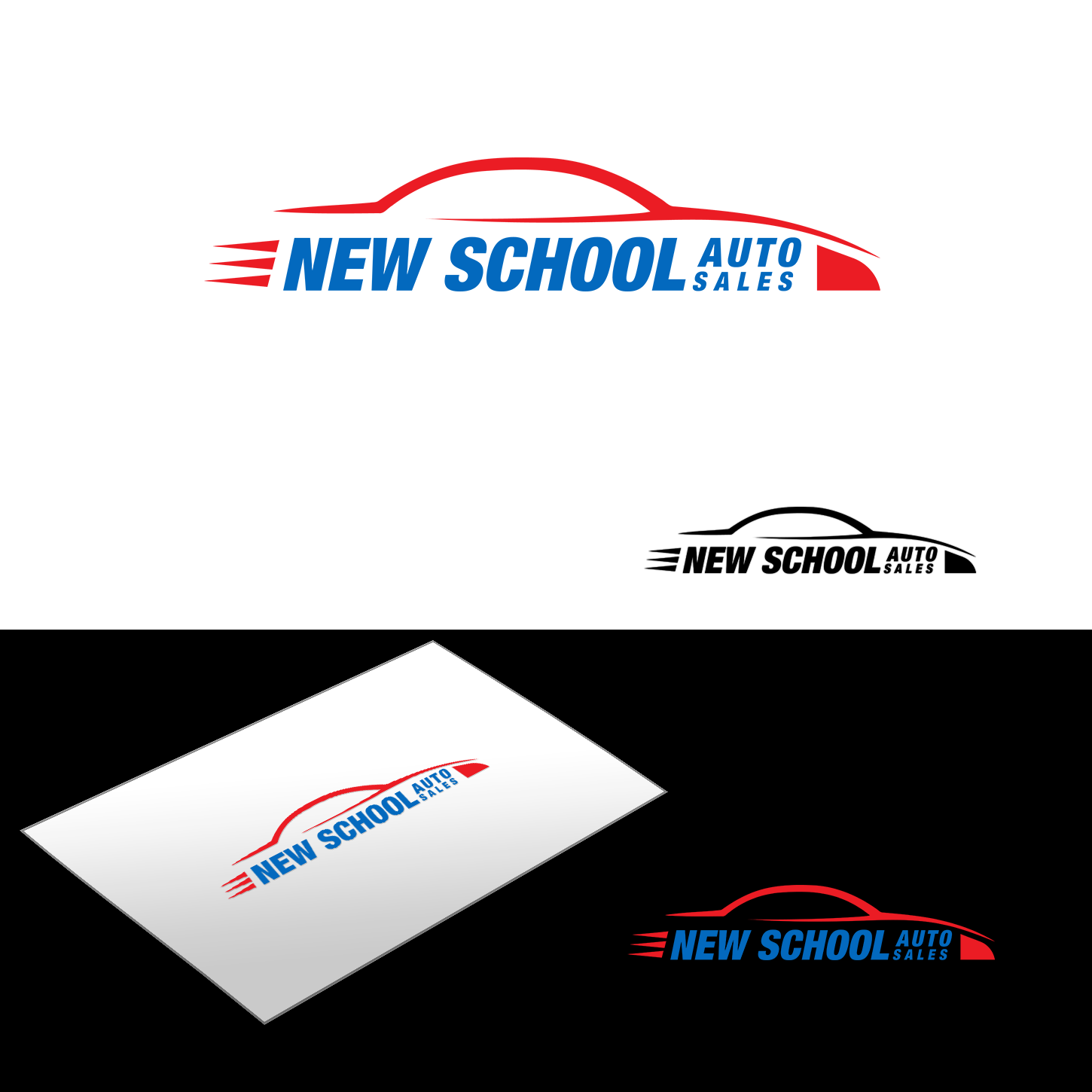 Logo Design by Pixi Dust for New School Auto  | Design #4478613
