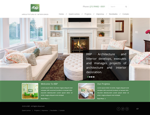 Web Design by pb for RBP Arquitetura e Interiores | Design: #4363088