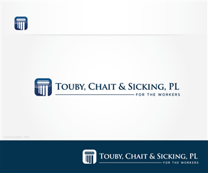 ForTheWorkers.com Touby, Chait & Sicking, PL | Logo Design by GreenLamp