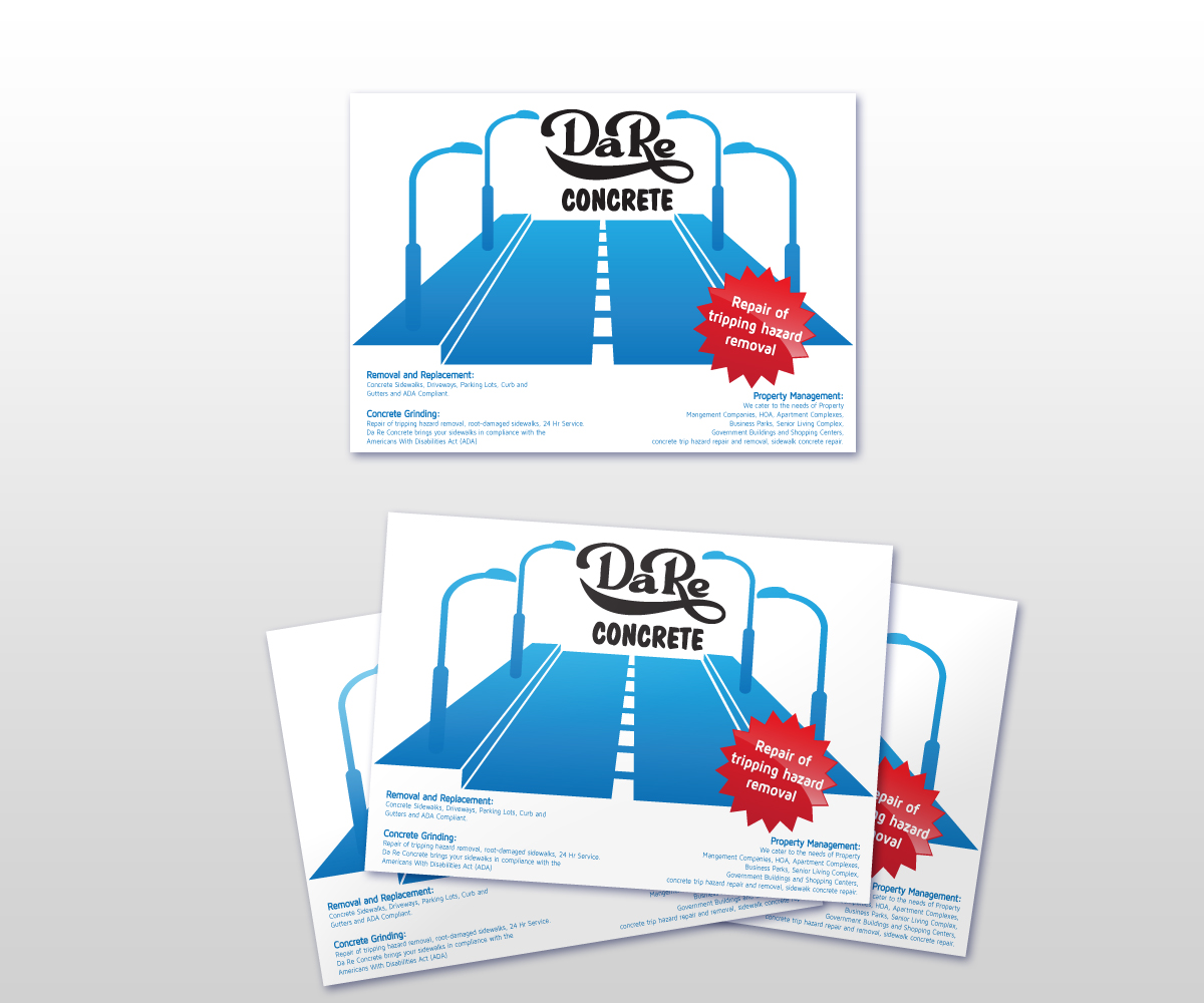 Card Design by Anthony for Da Re Concrete | Design #1247734