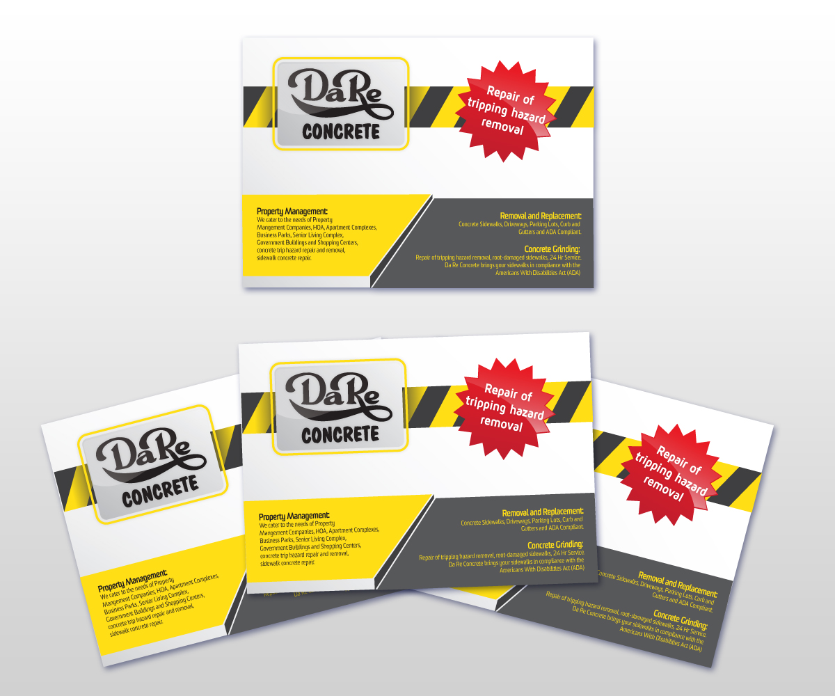 Diseño de Tarjeta por Anthony para Da Re Concrete | Diseño #1247735