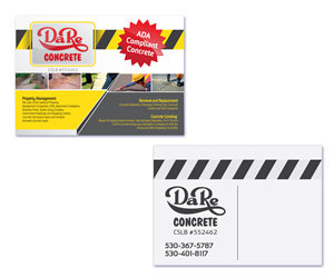 Diseño de Tarjeta por Anthony para Da Re Concrete | Diseño #1252182