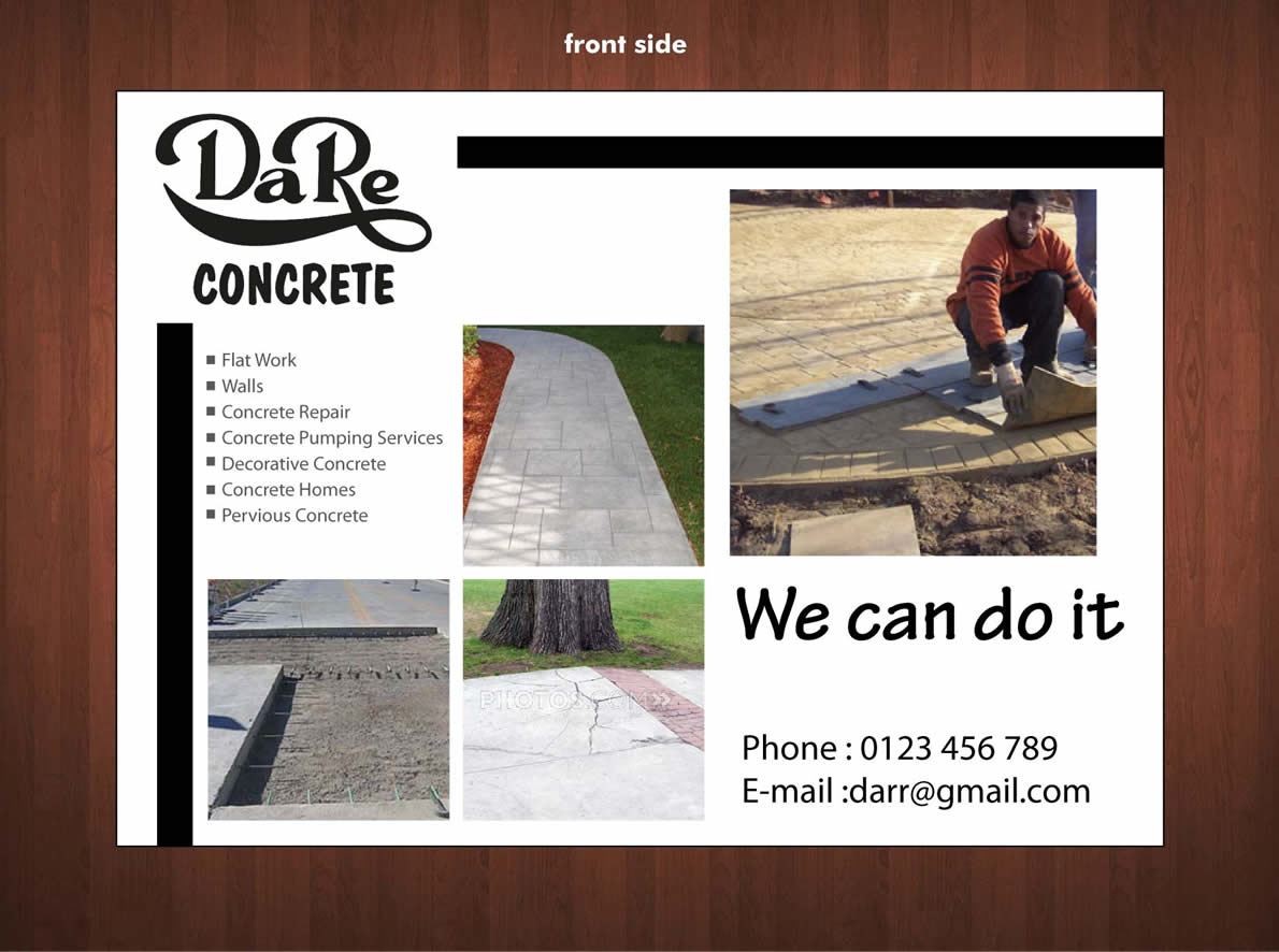 Diseño de Tarjeta por Sbss para Da Re Concrete | Diseño #1237149