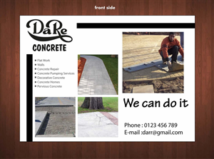 Diseño de Tarjeta por Sbss para Da Re Concrete | Diseño: #1237149