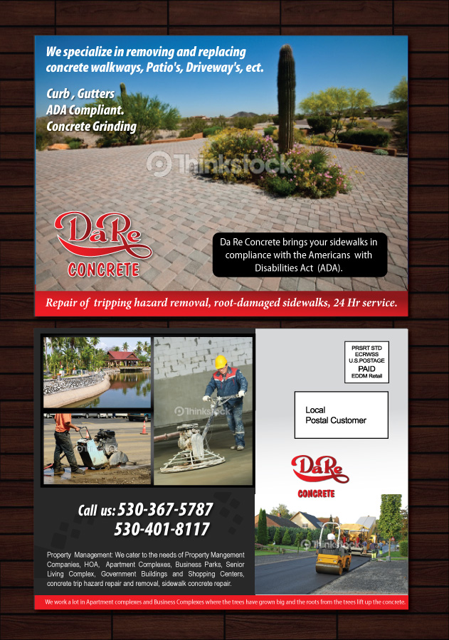 Diseño de Tarjeta por Sbss para Da Re Concrete | Diseño #1240117