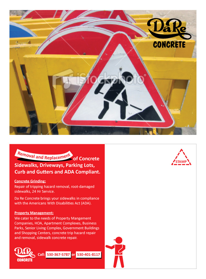 Card Design by chuan for Da Re Concrete | Design #1242400