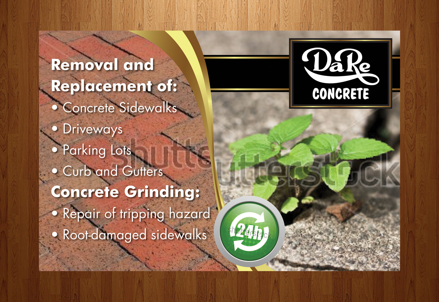 Diseño de Tarjeta por MPStudio para Da Re Concrete | Diseño #1246564