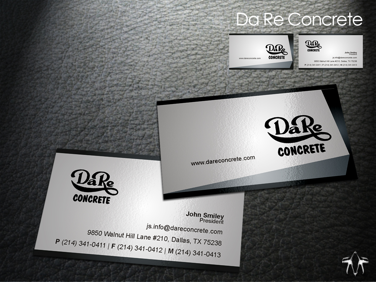 Card Design by sadzip for Da Re Concrete | Design #1239535