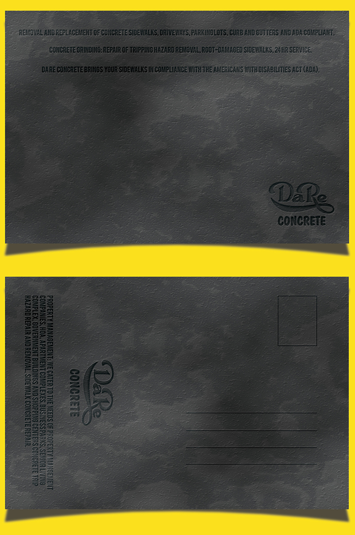 Card Design by z a n a for Da Re Concrete | Design #1241423