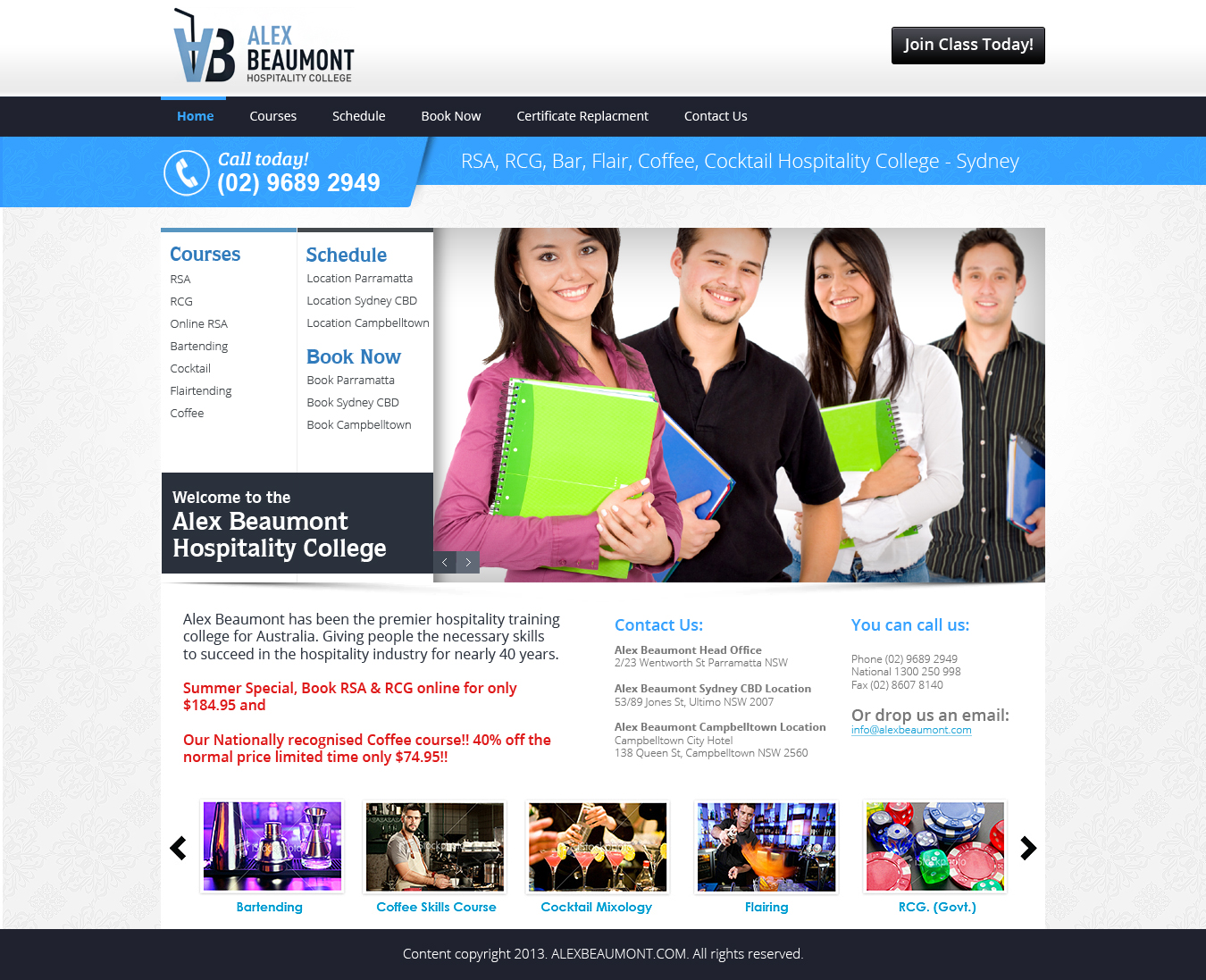 Diseño Web por aduxd para Alex Beaumont Hospitality College | Diseño #1325226