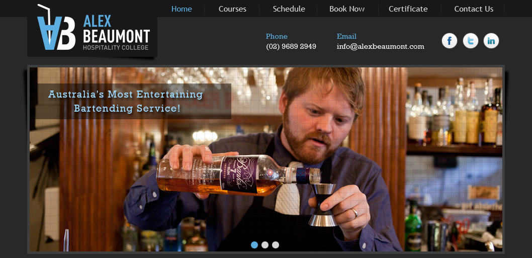 Diseño Web por sandeepkhunt para Alex Beaumont Hospitality College | Diseño #1282345