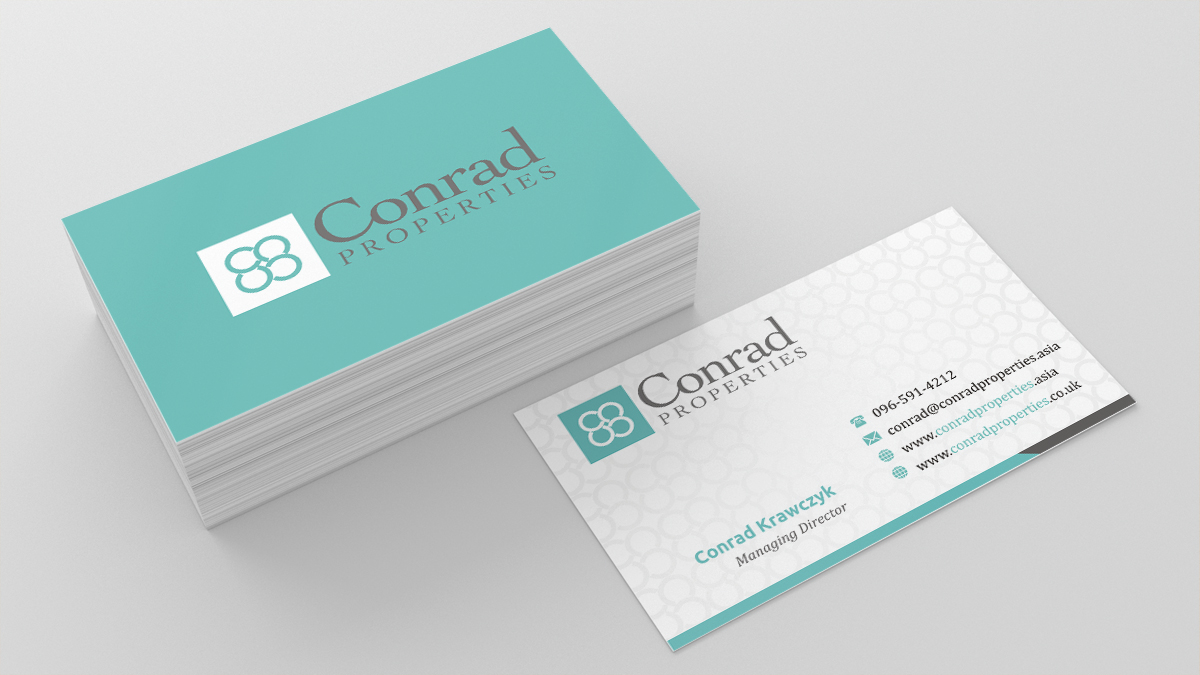 Business Card Design by INDIAN_Ashok for Conrad Properties | Design #4333455