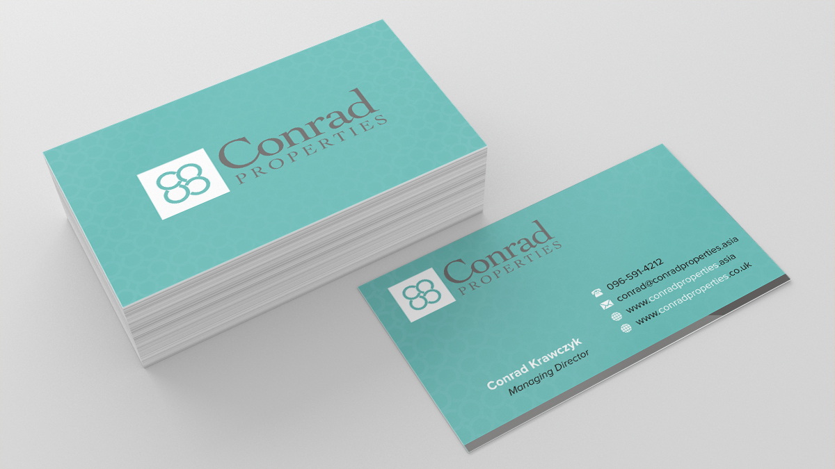 Business Card Design by INDIAN_Ashok for Conrad Properties | Design #4348165