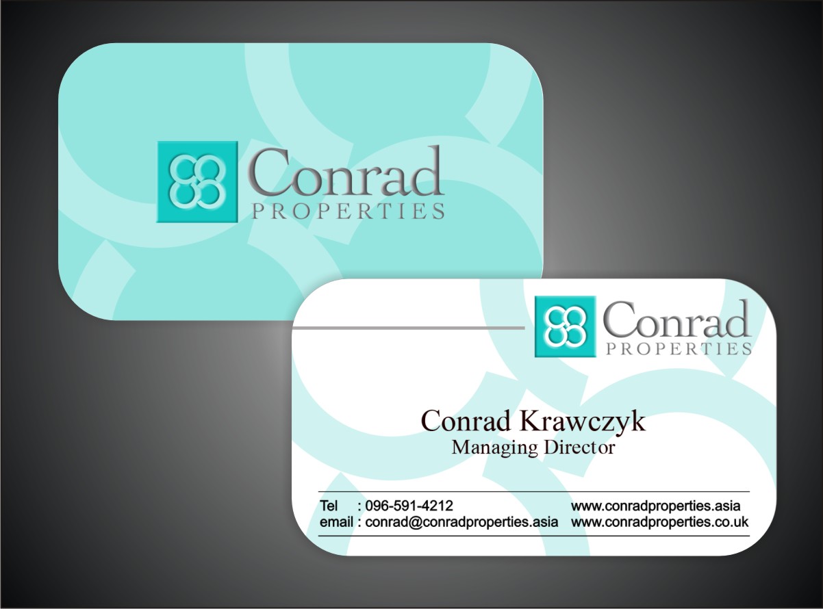 Business Card Design by Ron_Hab Graphics for Conrad Properties | Design #4342297