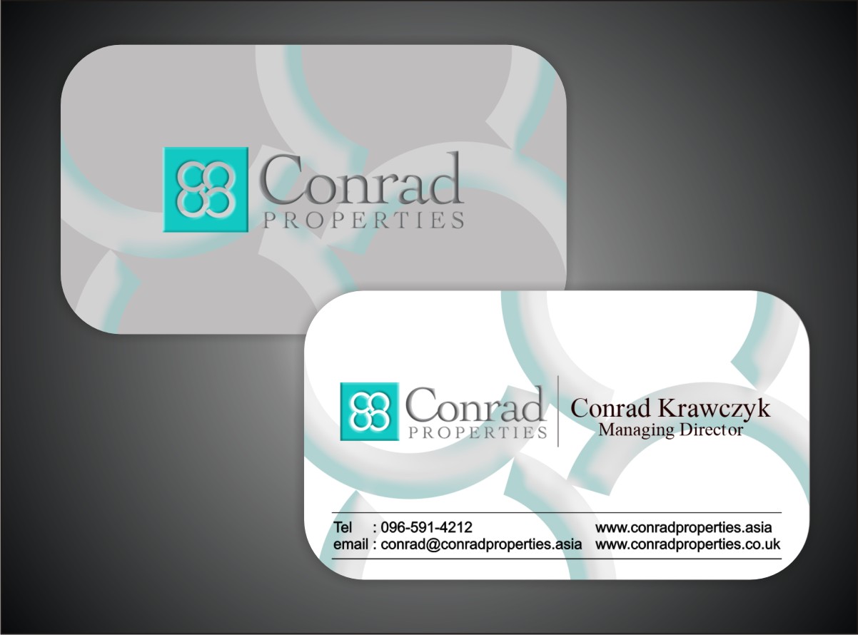 Business Card Design by Ron_Hab Graphics for Conrad Properties | Design #4342306