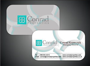 Business Card Design by Ron_Hab Graphics for Conrad Properties | Design: #4342306